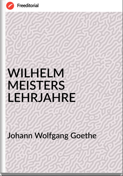 Johann Wolfgang Goethe - WILHELM MEISTERS LEHRJAHRE