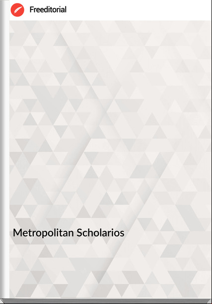 Metropolitan Scholarios On the Married Episcopacy: An Argument from Tradition for Ordaining Married Priests to the Episcopacy of the Orthodox Catholic Church