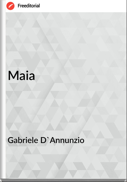 Gabriele D'Annunzio Maia