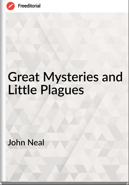 John Neal - Great Mysteries and Little Plagues