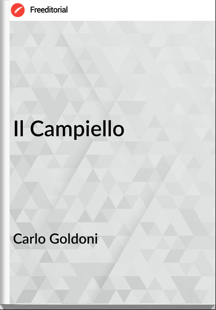 Carlo Goldoni - Il Campiello