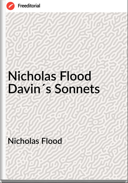 Nicholas Flood - Nicholas Flood Davin´s Sonnets