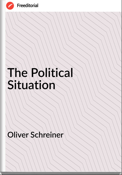 Oliver Schreiner - The Political Situation