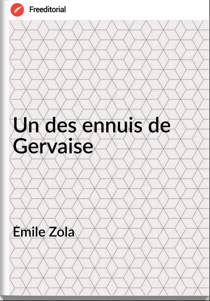 Émile Zola - Un des ennuis de Gervaise