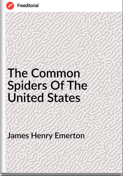 James Henry Emerton - The Common Spiders Of The United States