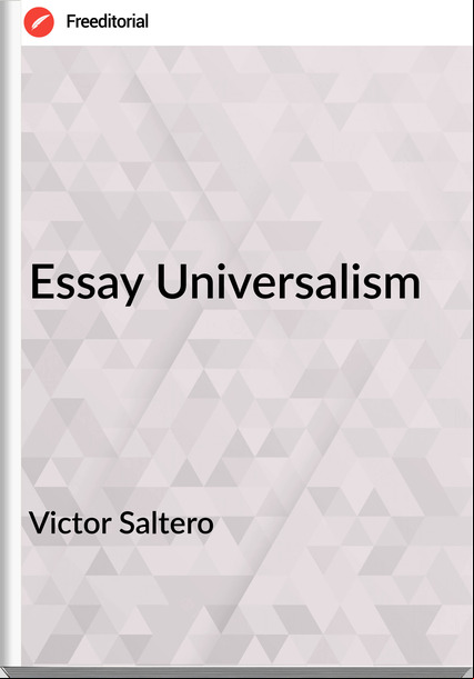 Victor Saltero - Essay Universalism