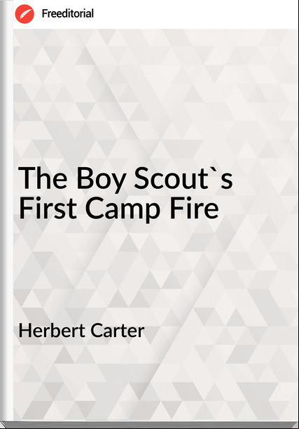 Herbert Carter - The Boy Scout's First Camp Fire