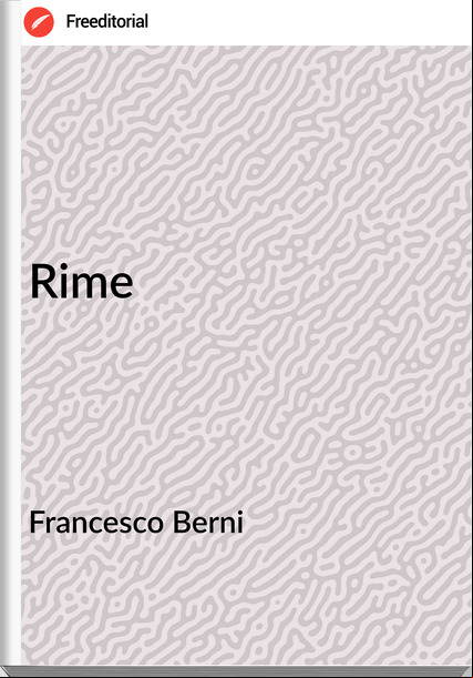 sco Berni - Rime
