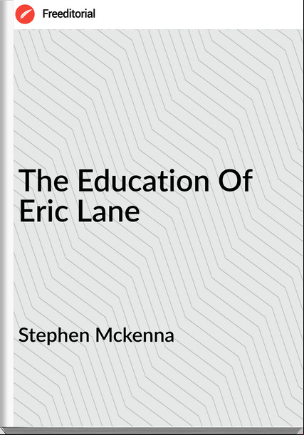 Stephen Mckenna The Education Of Eric Lane