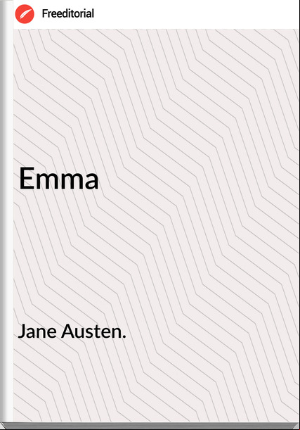 Jane Austen. Emma